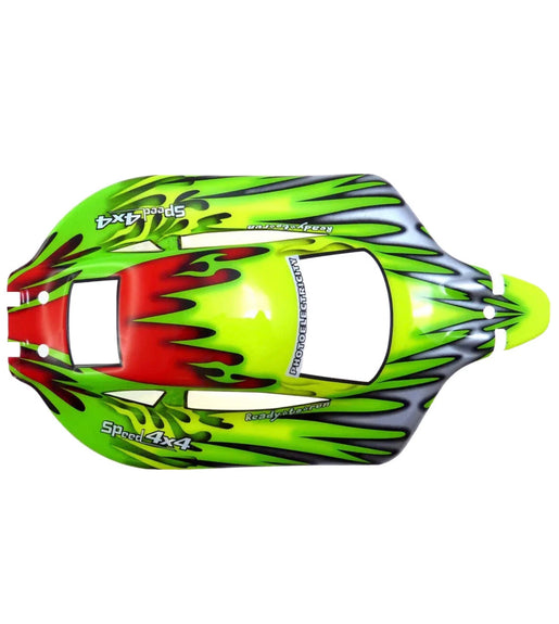 HSP 10707 1/10 scale rc buggy body shell XTSR Cheetah Grampus Mean Green Machine.