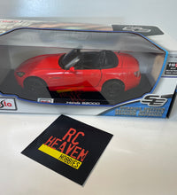 Maisto Honda S2000 1/18 Scale Diecast Model Car -JDM -V-TEC- Sports Car