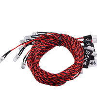 Rc Car 12 & 8 Led Light Kit Spotlight Headlight System 1/10 1/8 Buggy Crawler Drift.