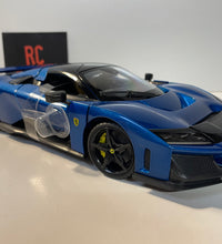 Maisto F80 Ferrari 1:18 Scale Model Diecast Car Blue.