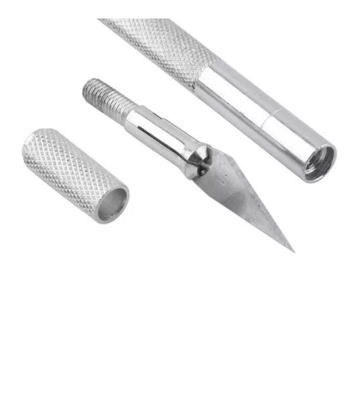 Hobby Knife With 6 Spare Blades Crafts Cutting Scalpel