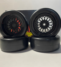 Rc Car Drift Wheels 1/10 12mm Hex Mounts To Fit HSP HPI TT-01 TT-02 VRX Tamiya.