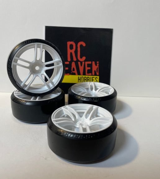 Rc Car Drift Wheels 1/10 12mm Hex Mounts To Fit HSP HPI TT-01 TT-02 VRX Tamiya.