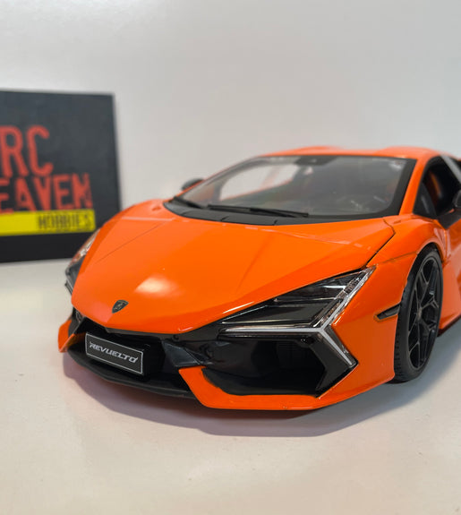 Maisto Lamborghini Revuelto 2023 1:18 Scale Orange Diecast Model Car.