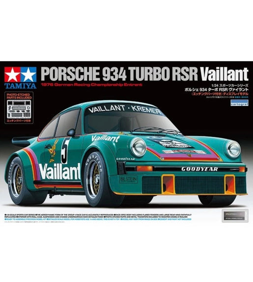 Tamiya Porsche 911 Turbo Type 934 RSR Vaillant Gr.4 76 24334 1/24 Model Car Kit.