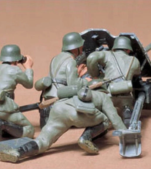 Tamiya 1/35 Scale German 37mm Anti-Tank Gun Model Kit No: 35035