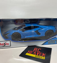 Maisto Lamborghini Revuelto 2023 1:18 Scale Blue Diecast Model Car.