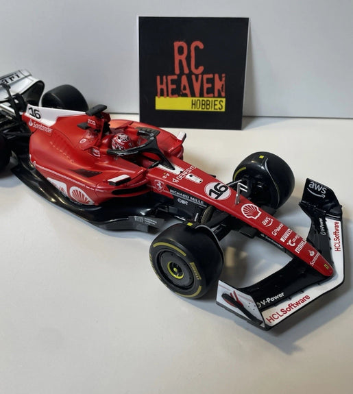 Burago 1:18 Ferrari SF-23 Charles Leclerc Las Vegas GP Livery F1 Diecast Model.