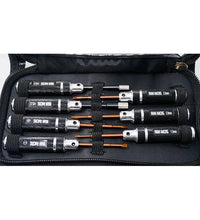 Yeah Racing Black Aluminium Mini Tool Set 7Pcs Rc Car Boat Plane Hobby Tools