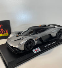 Maisto 2021 Aston Martin Valkyrie 1:18 Scale Silver Die Cast Model Car.