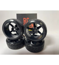 Rc Car Drift Wheels 1/10 12mm Hex Mounts To Fit HSP HPI TT-01 TT-02 VRX Tamiya.