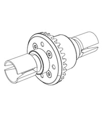 MJX Hyper Go 1/14 Scale 14208 Metal Rear Differential - Part No: P14208R