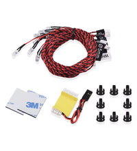 Rc Car 12 & 8 Led Light Kit Spotlight Headlight System 1/10 1/8 Buggy Crawler Drift.