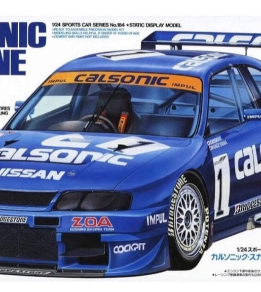 Tamiya 1/24 Scale Calsonic Skyline GT-R (R33) Model Kit No: 24184