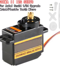 RC Servo ES08MA Servo 12g 15T Mini Metal Gear Analogue Servo For Axial SCX24.
