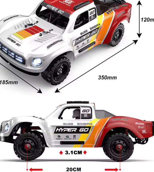 MJX Hyper Go 14211 4WD 1/14 Scale Brushless Short Course Truck RTR With 3S Lipo.
