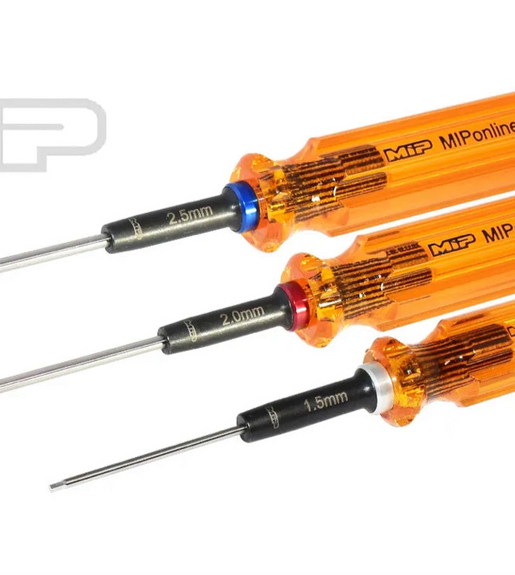 MIP 1.5, 2.0, & 2.5mm Gen 2 Hex Driver Set 3Pcs Rc Allen Tools.