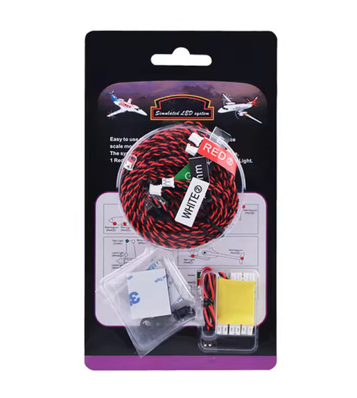 Rc Car 12 & 8 Led Light Kit Spotlight Headlight System 1/10 1/8 Buggy Crawler Drift.