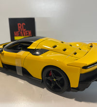 Maisto F80 Ferrari 1:18 Scale Model Yellow Diecast Car.