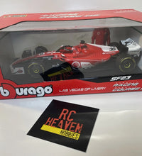 Burago 1:18 Ferrari SF-23 Charles Leclerc Las Vegas GP Livery F1 Diecast Model.