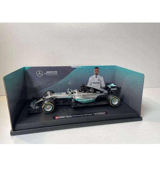 Burago 1:18 Mercedes Benz AMG Petronas F1 FW07 Hybrid Lewis Hamilton British GP.