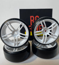 Rc Car Drift Wheels 1/10 12mm Hex Mounts To Fit HSP HPI TT-01 TT-02 VRX Tamiya.
