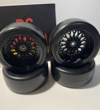 Rc Car Drift Wheels 1/10 12mm Hex Mounts To Fit HSP HPI TT-01 TT-02 VRX Tamiya.