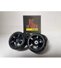 Rc Car Drift Wheels 1/10 12mm Hex Mounts To Fit HSP HPI TT-01 TT-02 VRX Tamiya.