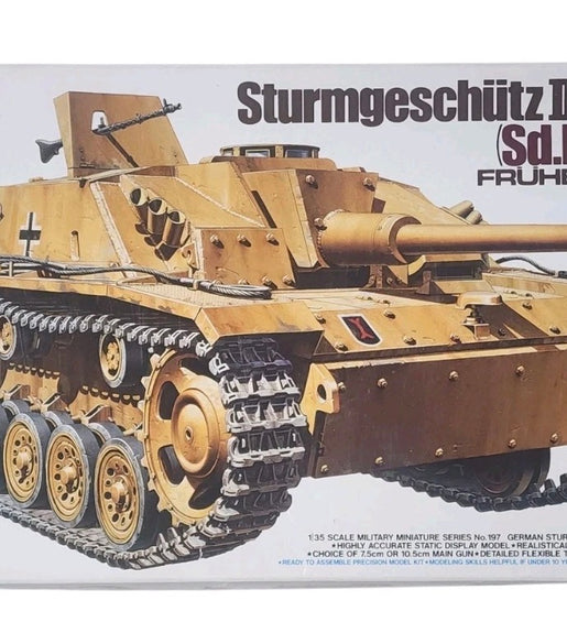 Tamiya 1/35 Scale Sturmgeschutz III Ausf.G Early Version Tank Model Kit No 35197
