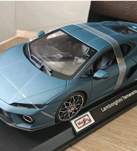 Maisto - Lamborghini Temerario - 1:18 Scale Metallic Blue Diecast Model Car.