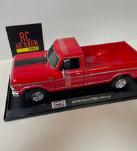 Maisto 1979 Ford F150 Pick Up 1/18 Scale Diecast Model American Muscle Car Red.