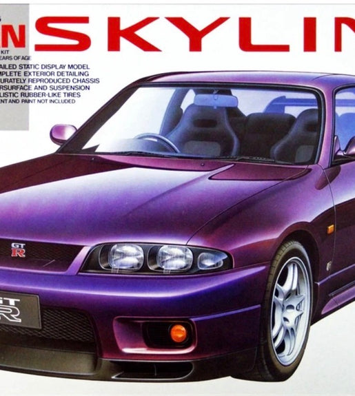 Tamiya 1/24 Scale Nissan Skyline GT-R V-Spec Model Kit No: 24145