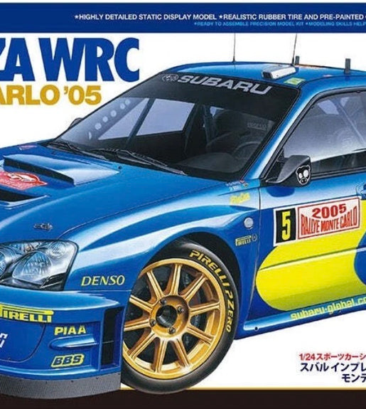 Tamiya 1/24 Scale Subaru Impreza WRC Monte Carlo 2005 Model Kit No: 24281