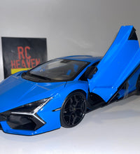 Maisto Lamborghini Revuelto 2023 1:18 Scale Blue Diecast Model Car.