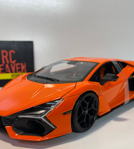 Maisto Lamborghini Revuelto 2023 1:18 Scale Orange Diecast Model Car.