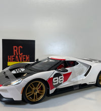 Maisto Ford GT 2021 Ford Heritage 1:18 Scale Diecast Model Car.