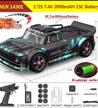 MJX Hyper Go 14301 Brushless 2S-3S 1/14 Scale Drift Rc Car Truck RTR.