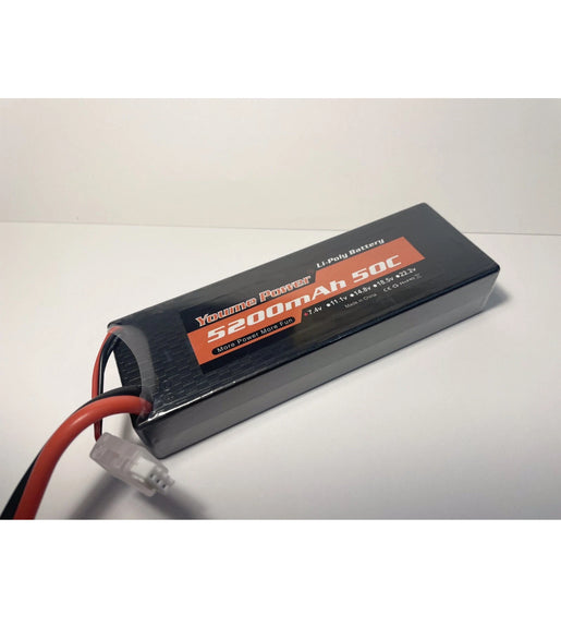 Youme 7.4V 2S 5200mAh LiPo Battery 50C Deans Hard case RC Car Plane Boat
