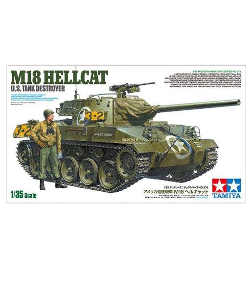 Tamiya 1/35 Scale US Tank Destroyer M18 Hellcat Model Kit No: 35376
