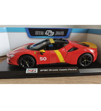 Maisto SF90 XX Stradale 1:18 Scale Red Model Ferrari Diecast Car.