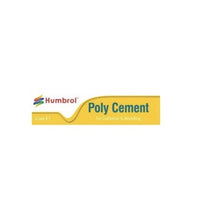 Humbrol Poly Cement Medium ( Tube) Plastic Model Kit Modellers Glue