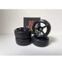 Rc Car Drift Wheels 1/10 12mm Hex Mounts To Fit HSP HPI TT-01 TT-02 VRX Tamiya.
