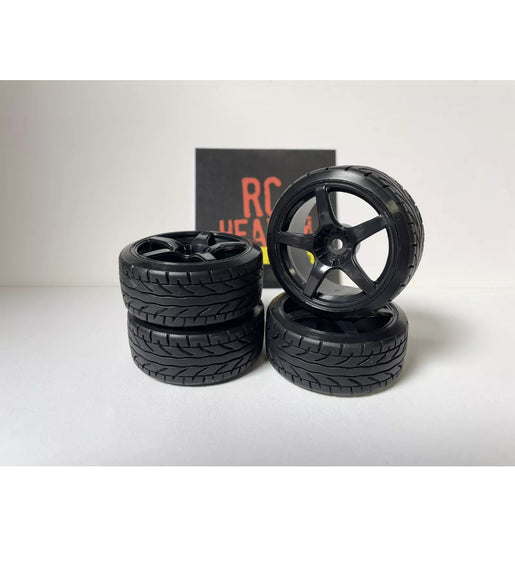 Rc Car Drift Wheels 1/10 12mm Hex Mounts To Fit HSP HPI TT-01 TT-02 VRX Tamiya.