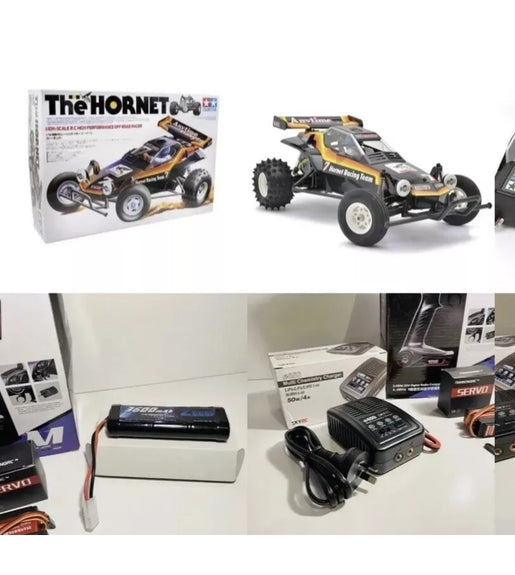 Tamiya Hornet Make It Run Bundle Rc Car Kit 1/10 2wd Off Road Buggy #58336 W/ESC