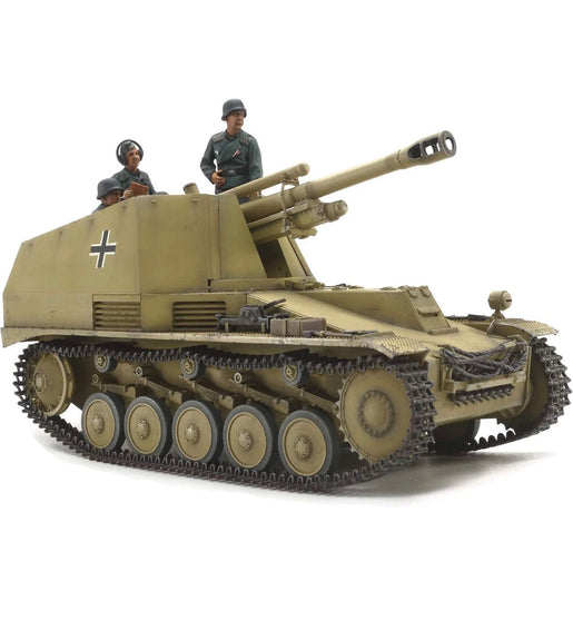Tamiya 1/35 Scale German Self-Propelled Howitzer Wespe Italian Front Plastic Model Kit No: 35358