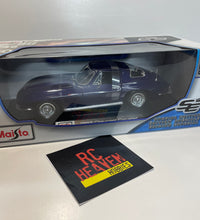 Maisto 1/18 Diecast Special Edition 1965 Chevrolet Corvette Metallic Purple Model Car.