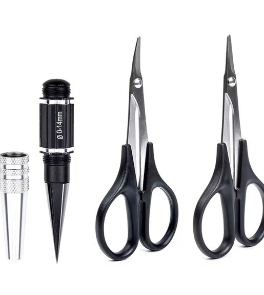 Hobby Tool Set Curved Scissors & Hole Reamer For Tamiya Kyosho Model Rc Car