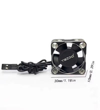 Rc Cooling Fan 30 x 30 x 10mm 27000 rpm 5.0v-7.4v High Power Alloy Case.
