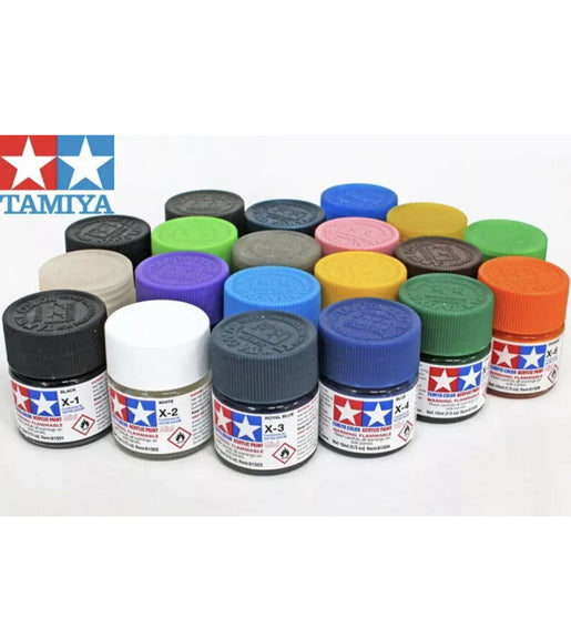 Tamiya Acrylic Paint Colours 81501-81535 X-1 to X-35 10ml Gloss Mini