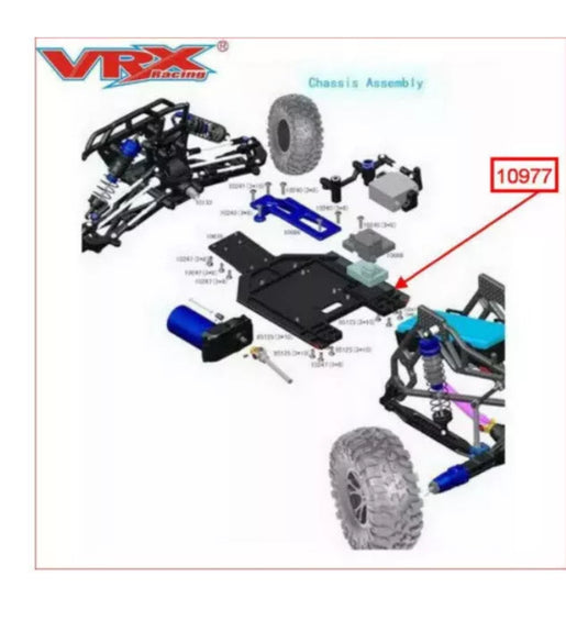 VRX OCTANE ALUMINIUM CHASSIS UPGRADE 10977 FTX OUTLAW FTX-5570 RH-1043 RH-1045